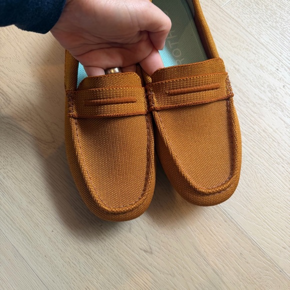 Rothy's The Driver Cognac Loafers Shoes - Picture 3 of 11